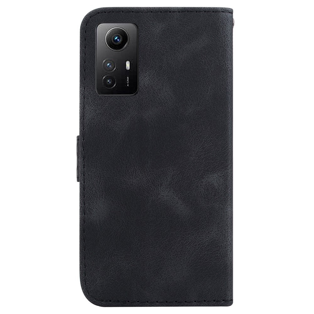 For Xiaomi Redmi Note 12S 4G 7-Shape Imprinted Anti-drop Phone Cover Flip Leather Wallet Stand Case