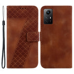 For Xiaomi Redmi Note 12S 4G 7-Shape Imprinted Anti-drop Phone Cover Flip Leather Wallet Stand Case