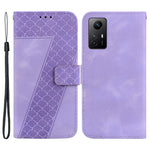 For Xiaomi Redmi Note 12S 4G 7-Shape Imprinted Anti-drop Phone Cover Flip Leather Wallet Stand Case
