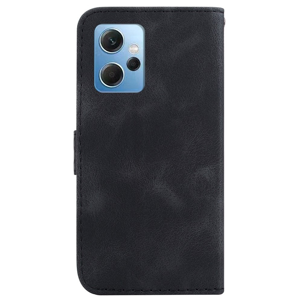 For Xiaomi Redmi Note 12 4G 7-Shape Imprinted Protective Case Leather Wallet Stand Phone Cover