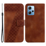 For Xiaomi Redmi Note 12 4G 7-Shape Imprinted Protective Case Leather Wallet Stand Phone Cover