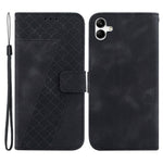 For Samsung Galaxy A04e 4G / F04 4G / M04 4G 7-Shape Imprinted Phone Case Anti-fall Leather Wallet Stand Shell