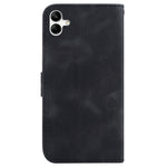 For Samsung Galaxy A04e 4G / F04 4G / M04 4G 7-Shape Imprinted Phone Case Anti-fall Leather Wallet Stand Shell