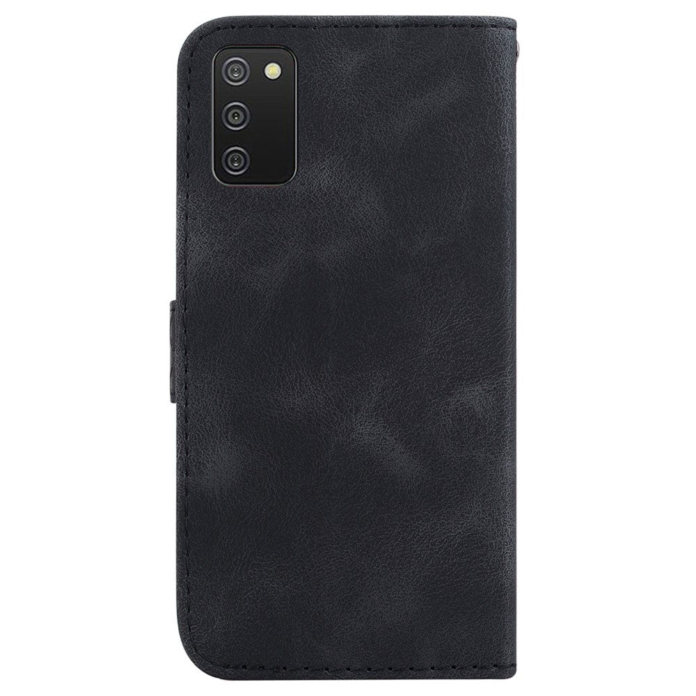 Til Samsung Galaxy A03s (166,5 mm) 7-formet præget PU-lædertelefonetui med pung og stativfunktion