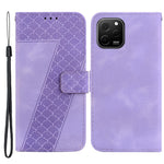 Huawei Nova Y61 4G Stativfodral Präglat 7-Formigt Mönster Plånboksfodral i Läder med Flipfunktion
