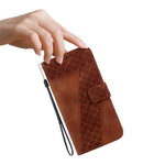For Honor X9 4G / 5G Slim-Fit Shell Leather Phone Case Stand Imprinted 7-Shape Pattern Wallet Flip Cover