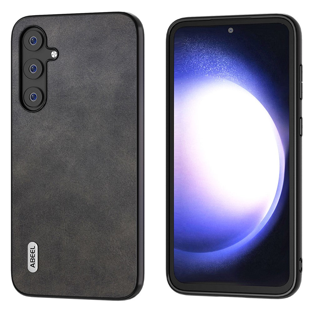 ABEEL Til Samsung Galaxy S23 FE Telefoncover med Koskindstekstur PU Læder+TPU+PC Telefoncover