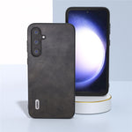ABEEL Til Samsung Galaxy S23 FE Telefoncover med Koskindstekstur PU Læder+TPU+PC Telefoncover