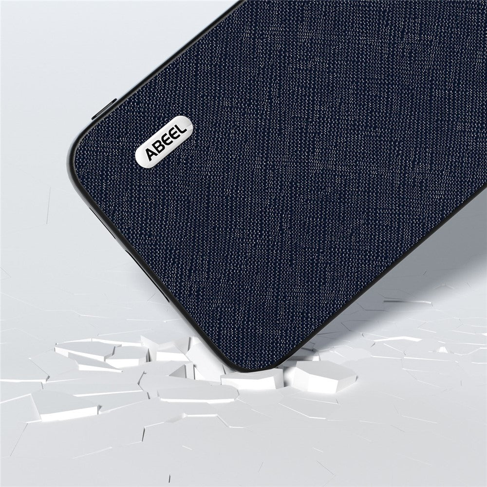 ABEEL For Samsung Galaxy S23 FE Cross Texture Cowhide Leather Coating Phone Case TPU+PC Cover