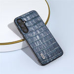 ABEEL Til Samsung Galaxy S23 FE Kohudslæderbelægning Telefoncover Krokodillemønster TPU + PC Etui