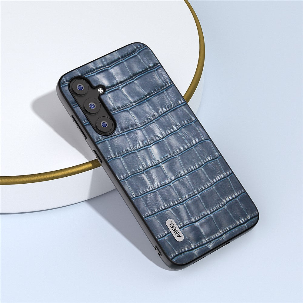 ABEEL Til Samsung Galaxy S23 FE Kohudslæderbelægning Telefoncover Krokodillemønster TPU + PC Etui