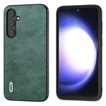 ABEEL Til Samsung Galaxy S23 FE Læderbelagt TPU+PC Cover Lychee Tekstur Mobiltelefoncover