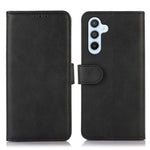 For Samsung Galaxy F34 5G / M34 5G Phone Stand Shell Cowhide Texture Phone Wallet Case PU Leather Cover