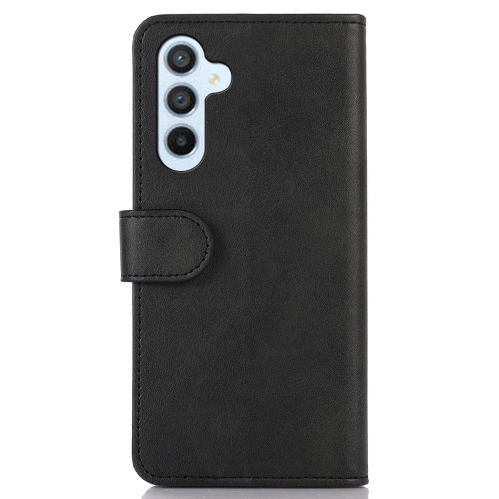 For Samsung Galaxy F34 5G / M34 5G Phone Stand Shell Cowhide Texture Phone Wallet Case PU Leather Cover