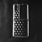 Transparent Hard PC Case for Oppo Find N2 Flip 5G , Shockproof Diamond Texture Phone Cover