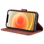 AZNS For iPhone 15 Plus Dustproof Cell Phone Cover Stand Wallet PU Leather Phone Case
