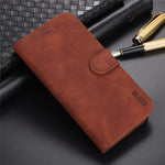 AZNS For iPhone 15 Plus Dustproof Cell Phone Cover Stand Wallet PU Leather Phone Case
