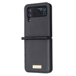 BINFEN COLOR For Samsung Galaxy Z Flip3 5G Phone Case PU Leather+PC Anti-Scratch Cover