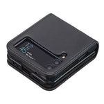 BINFEN COLOR For Samsung Galaxy Z Flip3 5G Phone Case PU Leather+PC Anti-Scratch Cover