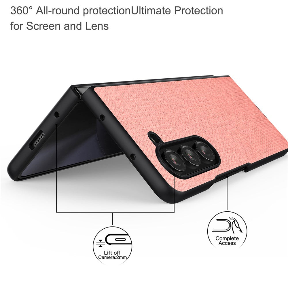 VILI TH Series For Samsung Galaxy Z Fold5 5G Anti-Drop Phone Case PU+PC+TPU Phone Cover