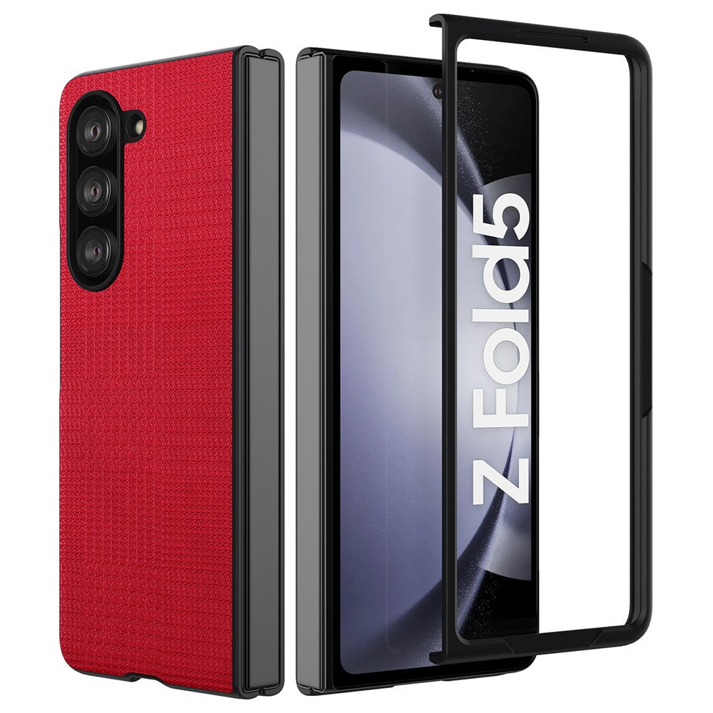 VILI TH Series For Samsung Galaxy Z Fold5 5G Anti-Drop Phone Case PU+PC+TPU Phone Cover