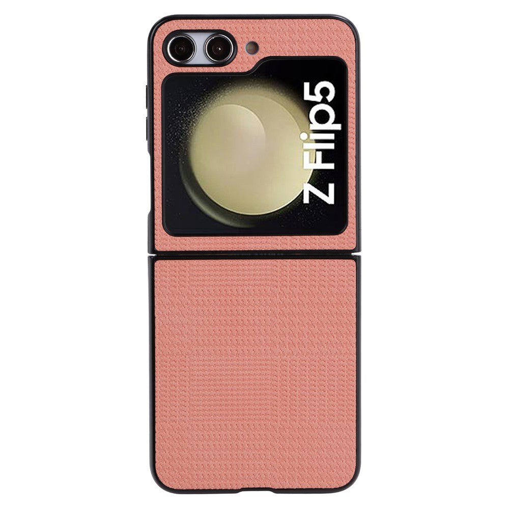VILI TH Series For Samsung Galaxy Z Flip5 5G Cellphone Protective Case PU Leather Coated PC+TPU Phone Cover