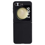VILI TH Series For Samsung Galaxy Z Flip5 5G Cellphone Protective Case PU Leather Coated PC+TPU Phone Cover