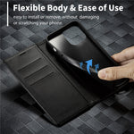 LC.IMEEKE For iPhone 15 Pro Carbon Fiber Texture Stand Cover Wallet Phone Leather Case