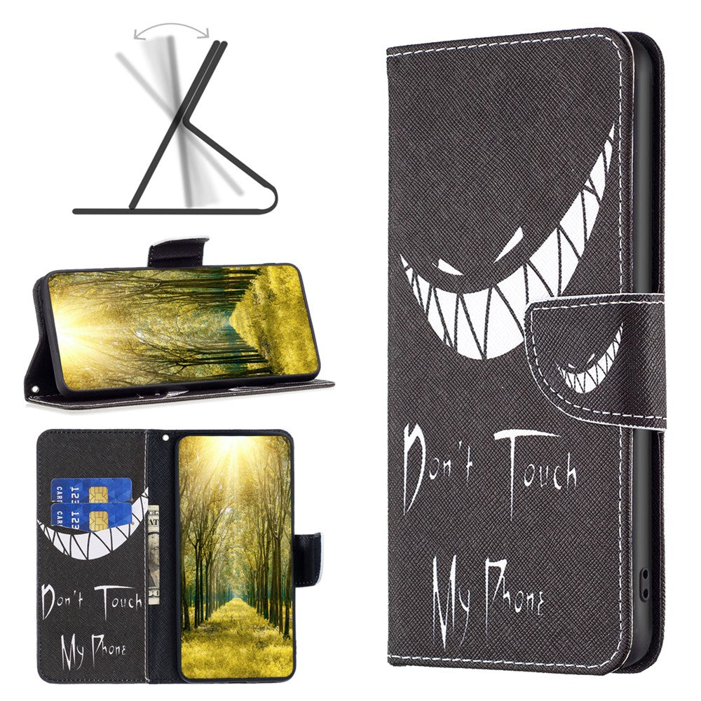 For Samsung Galaxy F34 5G / M34 5G PU Leather Pattern Printing Phone Case Wallet Stand Anti-drop Cover
