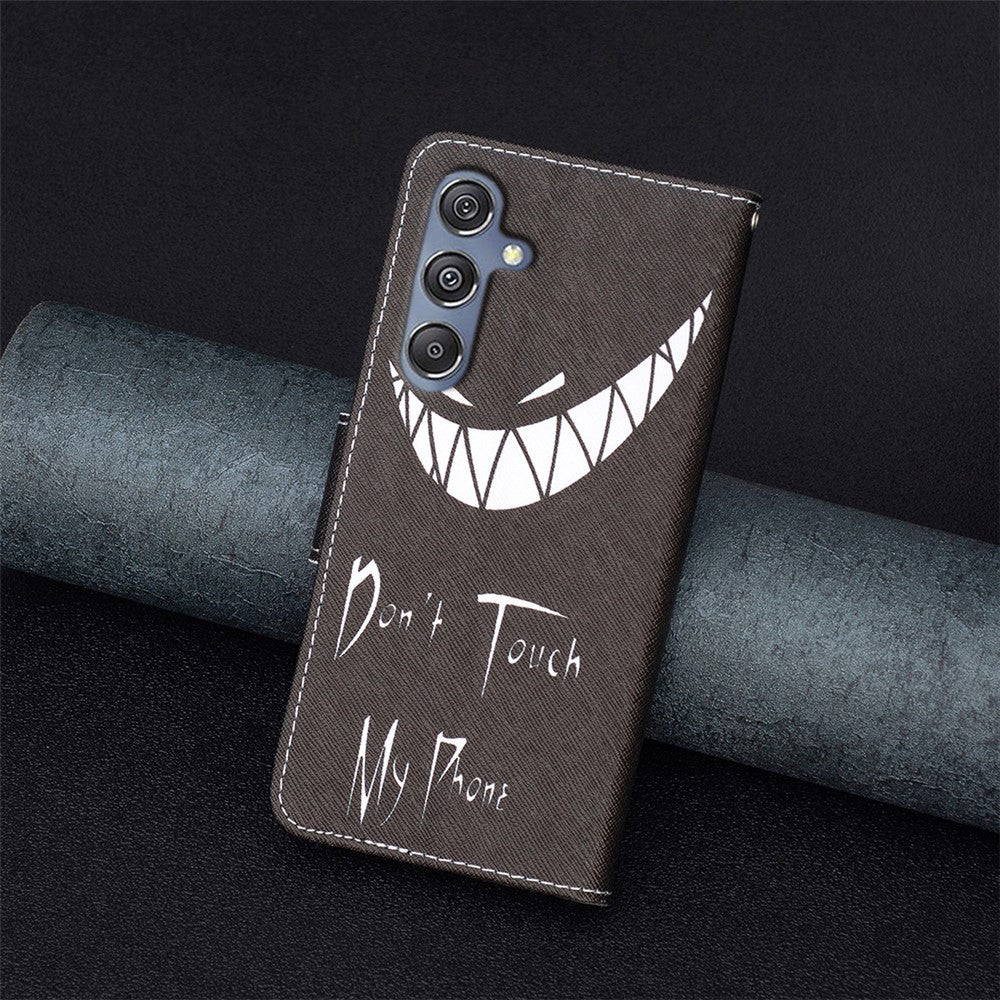 For Samsung Galaxy F34 5G / M34 5G PU Leather Pattern Printing Phone Case Wallet Stand Anti-drop Cover