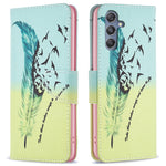 For Samsung Galaxy F34 5G / M34 5G PU Leather Pattern Printing Phone Case Wallet Stand Anti-drop Cover