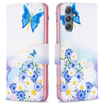 For Samsung Galaxy F34 5G / M34 5G PU Leather Pattern Printing Phone Case Wallet Stand Anti-drop Cover