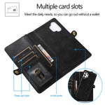 TPU+PU Phone Case for Samsung Galaxy A32 5G / M32 5G Detachable 2-in-1 Shockproof Wallet Phone Case with Strap