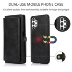 TPU+PU Phone Case for Samsung Galaxy A32 5G / M32 5G Detachable 2-in-1 Shockproof Wallet Phone Case with Strap