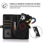 TPU+PU Phone Case for Samsung Galaxy A32 5G / M32 5G Detachable 2-in-1 Shockproof Wallet Phone Case with Strap