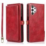 TPU+PU Phone Case for Samsung Galaxy A32 5G / M32 5G Detachable 2-in-1 Shockproof Wallet Phone Case with Strap