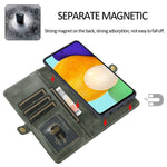 For Samsung Galaxy A33 5G TPU+PU Leather Case Detachable 2-in-1 Protective Wallet Phone Cover with Strap