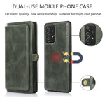 For Samsung Galaxy A33 5G TPU+PU Leather Case Detachable 2-in-1 Protective Wallet Phone Cover with Strap
