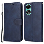 For Oppo A78 4G Shockproof Phone Case PU Leather Wallet Stand Calf Texture Cover