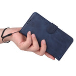 For Oppo A78 4G Shockproof Phone Case PU Leather Wallet Stand Calf Texture Cover