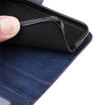 For Oppo A78 4G Shockproof Phone Case PU Leather Wallet Stand Calf Texture Cover