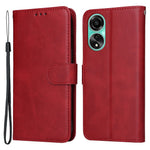 For Oppo A78 4G Shockproof Phone Case PU Leather Wallet Stand Calf Texture Cover