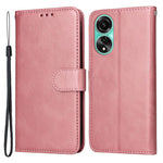 For Oppo A78 4G Shockproof Phone Case PU Leather Wallet Stand Calf Texture Cover