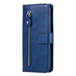 For Oppo A78 4G Zipper Pocket Wallet Stand Phone Case Anti-drop Calf Texture Cover