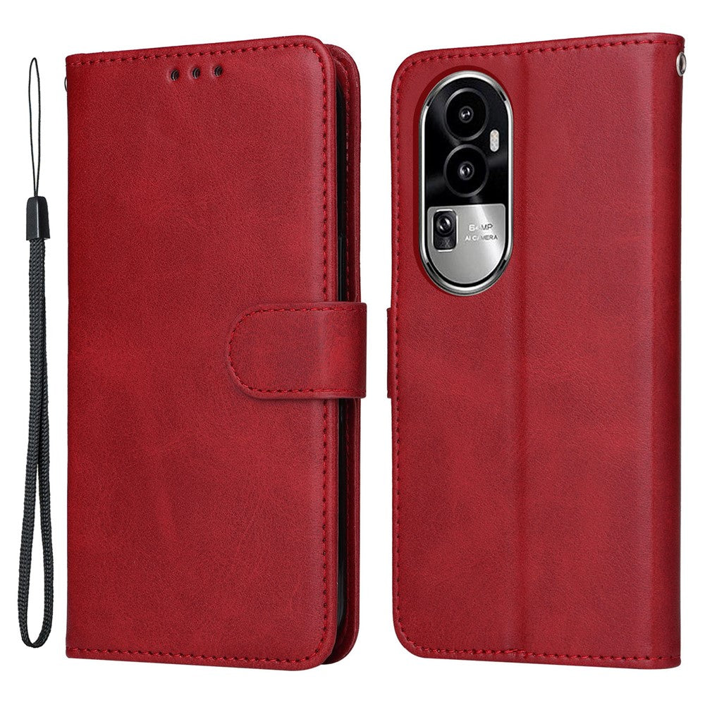 Oppo Reno10 Pro 5G (Global) / Reno10 5G (Global) mobilcover med stofstruktur, PU-læder, tegnebogsetui og faldsikring