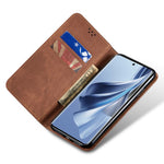 For Samsung Galaxy S23 FE Jeans Cloth Texture Wallet Case PU Leather Stand Phone Cover