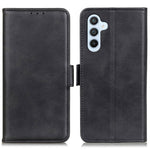 Til Samsung Galaxy F34 5G / M34 5G Pung-telefoncover Kohuds-tekstur PU Lædercover med Stand