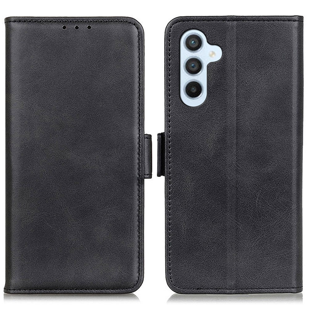 Til Samsung Galaxy F34 5G / M34 5G Pung-telefoncover Kohuds-tekstur PU Lædercover med Stand