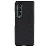 For Samsung Galaxy Z Fold4 5G Shockproof Phone Case PU Leather + PC Cross Texture Cover