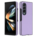 For Samsung Galaxy Z Fold4 5G Shockproof Phone Case PU Leather + PC Cross Texture Cover